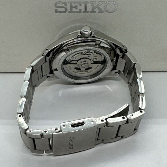 Seiko SZSB013 Men's Silver Stainless Steel Analog Dial Automatic Watch JNA97 - Picture 10 of 12